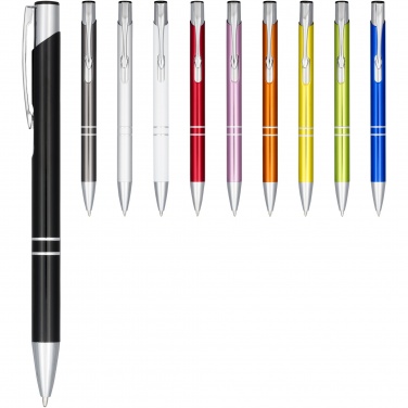 Logotrade promotional merchandise picture of: Moneta anodized aluminium click ballpoint pen