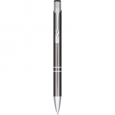 Logo trade promotional giveaways picture of: Moneta anodized aluminium click ballpoint pen