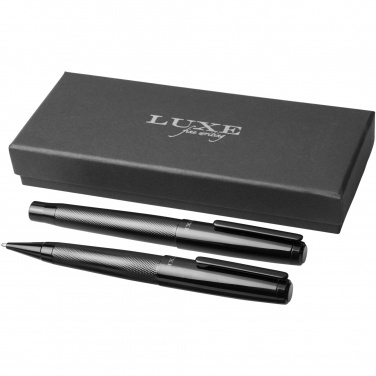 Logo trade corporate gifts image of: Gloss duo pen gift set