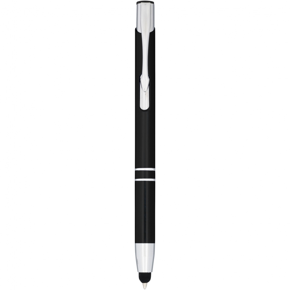 Logotrade promotional merchandise picture of: Moneta anodized aluminium click stylus ballpoint pen