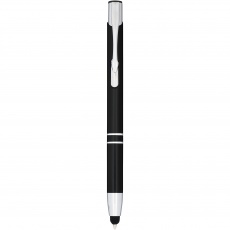 Moneta anodized aluminium click stylus ballpoint pen