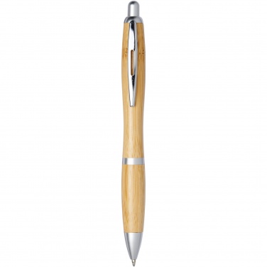 Logo trade promotional gifts image of: Nash bamboo ballpoint pen