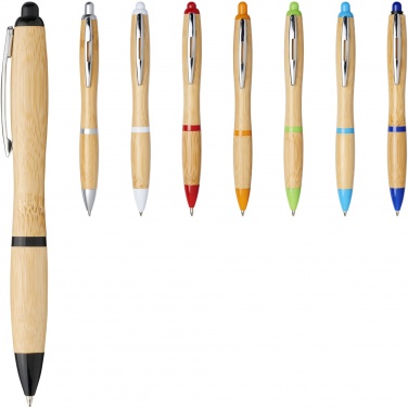 Logo trade promotional item photo of: Nash bamboo ballpoint pen