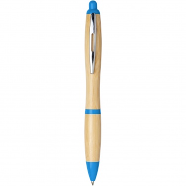 Logo trade business gift photo of: Nash bamboo ballpoint pen