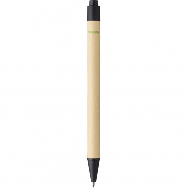 Logo trade promotional merchandise picture of: Berk recycled carton and corn plastic ballpoint pen