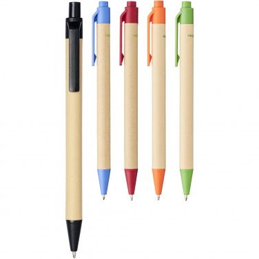 Logotrade advertising product picture of: Berk recycled carton and corn plastic ballpoint pen