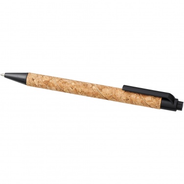 Logo trade advertising products image of: Midar cork and wheat straw ballpoint pen