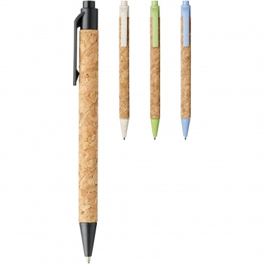 Logotrade business gift image of: Midar cork and wheat straw ballpoint pen