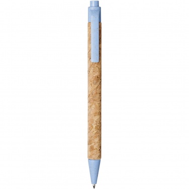 Logo trade corporate gifts image of: Midar cork and wheat straw ballpoint pen