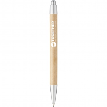 Logo trade promotional merchandise picture of: Tiflet recycled paper ballpoint pen