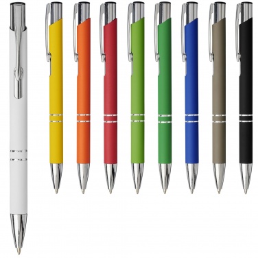 Logo trade corporate gift photo of: Moneta soft touch ballpoint pen