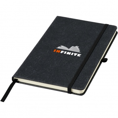 Logo trade promotional items picture of: Atlana leather pieces notebook