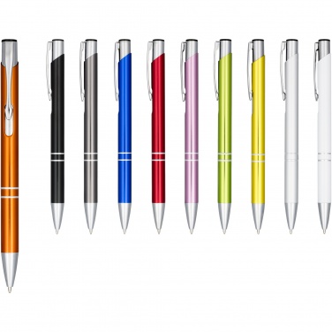 Logo trade promotional product photo of: Moneta anodized aluminium click ballpoint pen