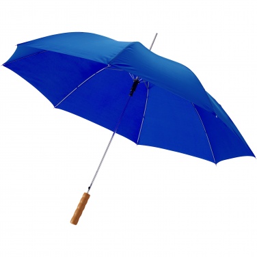 Logo trade promotional products image of: Lisa 23" auto open umbrella with wooden handle