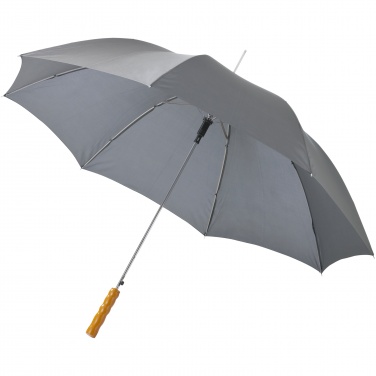 Logo trade corporate gifts picture of: Lisa 23" auto open umbrella with wooden handle