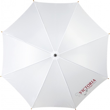 Logo trade business gift photo of: Kyle 23" auto open umbrella wooden shaft and handle