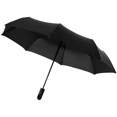 Logo trade business gifts image of: Trav 21.5" foldable auto open/close umbrella