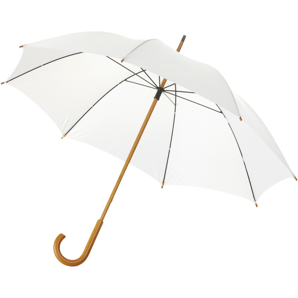 Logo trade promotional products picture of: Jova 23" umbrella with wooden shaft and handle