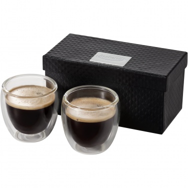 Logo trade corporate gifts image of: Boda 2-piece glass espresso cup set