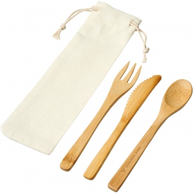 Logo trade promotional products picture of: Celuk bamboo cutlery set