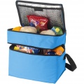 Oslo 2-zippered compartments cooler bag 13L, Process blue