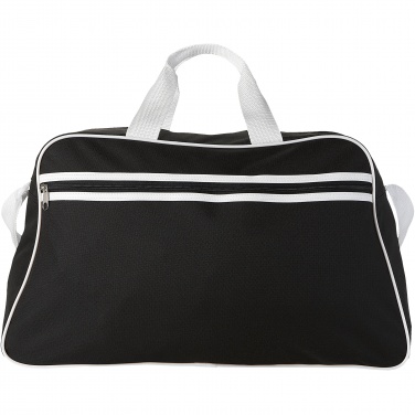 Logotrade business gift image of: San Jose 2-stripe sports duffel bag 30L