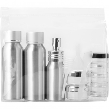 Logo trade promotional giveaways image of: Frankfurt airline approved travel bottle set