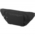 Santander fanny pack with two compartments, Solid black