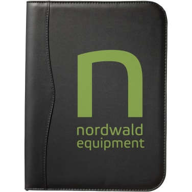 Logo trade corporate gifts image of: Ebony A4 zippered portfolio