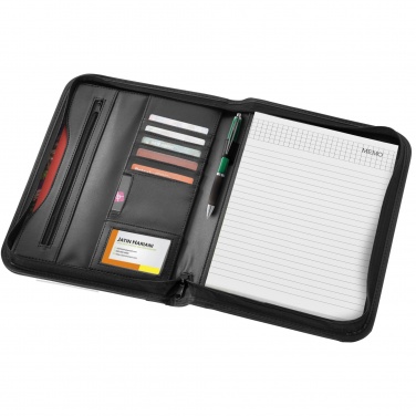 Logo trade promotional merchandise photo of: Ebony A4 zippered portfolio