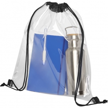 Logo trade promotional products picture of: Lancaster transparent drawstring bag 5L