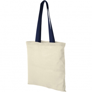 Logo trade business gifts image of: Nevada 100 g/m² cotton tote bag coloured handles 7L