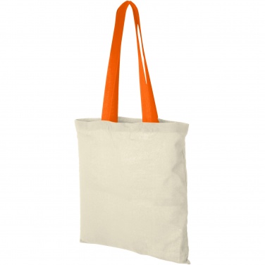 Logotrade promotional gift picture of: Nevada 100 g/m² cotton tote bag coloured handles 7L