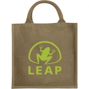 Logo trade corporate gifts image of: Chennai jute tote bag 16L