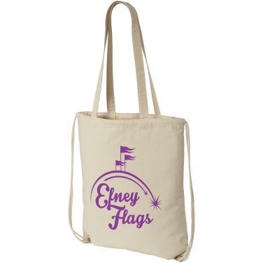 Logo trade business gifts image of: Eliza 240 g/m² cotton drawstring bag 6L