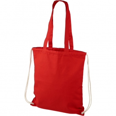 Logo trade promotional giveaways image of: Eliza 240 g/m² cotton drawstring bag 6L