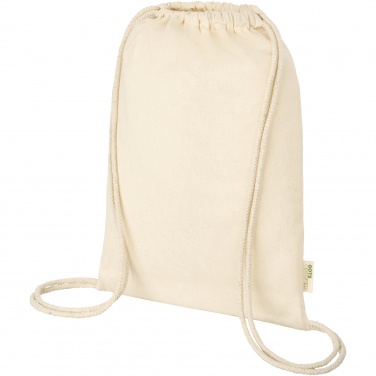 Logotrade promotional product image of: Orissa 100 g/m² organic cotton drawstring bag 5L