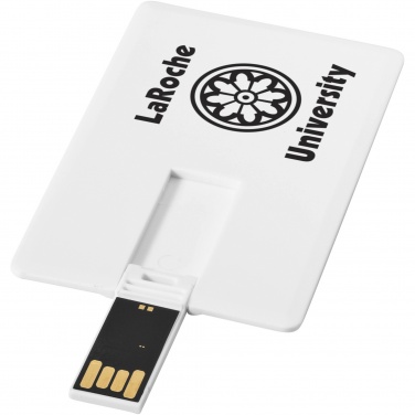 Logo trade promotional items image of: Slim card-shaped 4GB USB flash drive