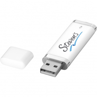 Logo trade promotional merchandise picture of: Flat 4GB USB flash drive