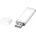 Flat 4GB USB flash drive, White