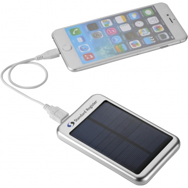 Logo trade corporate gifts image of: Bask 4000 mAh solar power bank