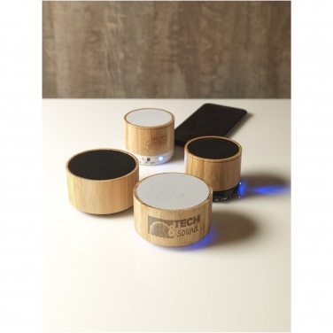 Logo trade promotional gift photo of: Cosmos bamboo Bluetooth® speaker