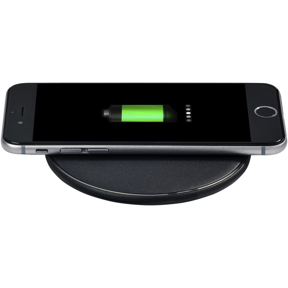 Logo trade business gifts image of: Lean 5W wireless charging pad