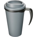 Americano® Grande 350 ml insulated mug, Grey / Solid black