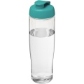 H2O Active® Tempo 700 ml flip lid sport bottle, Transparent / Aqua blue