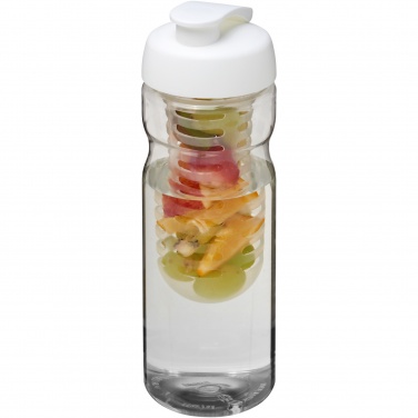 Logo trade business gift photo of: H2O Active® Base 650 ml flip lid sport bottle & infuser