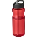 H2O Active® Base 650 ml spout lid sport bottle, Red / Solid black