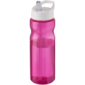 H2O Active® Base 650 ml spout lid sport bottle, Magenta / White