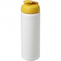 Baseline® Plus 750 ml flip lid sport bottle, White / Yellow