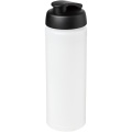 Baseline® Plus grip 750 ml flip lid sport bottle, Transparent / Solid black